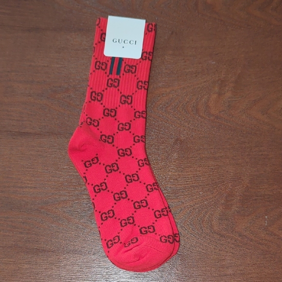Red GG Logo Socks - Picture 1 of 1
